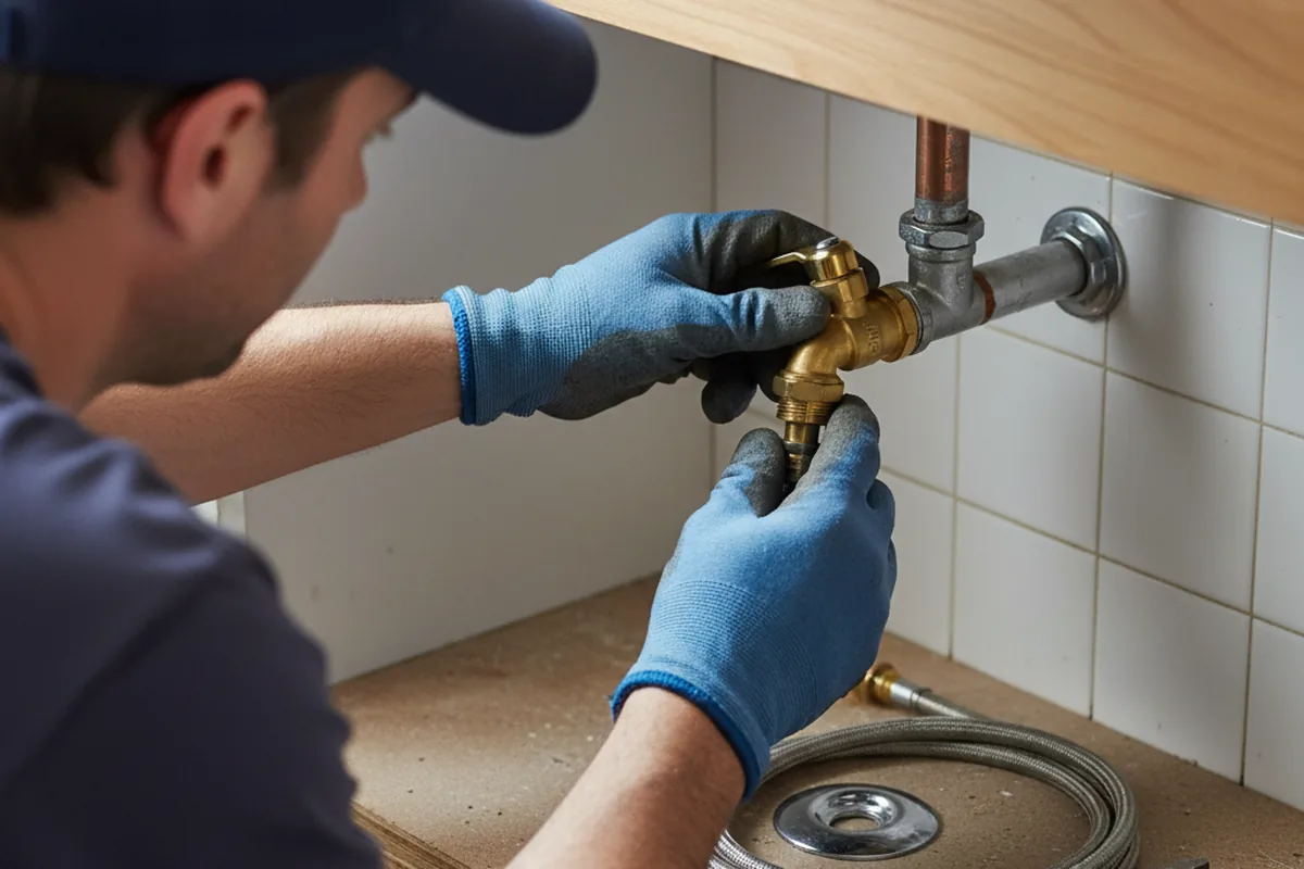 Shutoff valve and fitting work during Repiping in Pleasant Valley